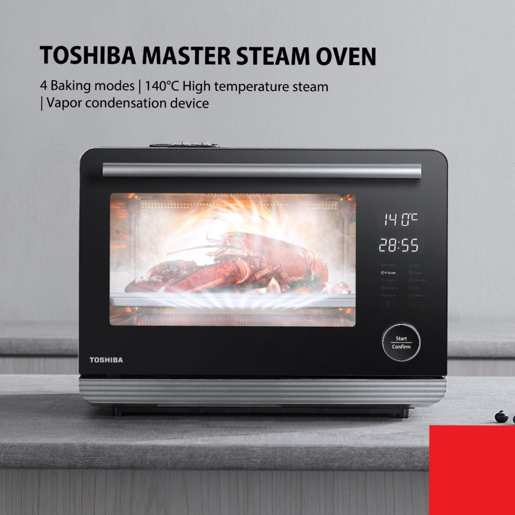 Toshiba Steam Oven MS5-TR30SC, Toshiba, Introducting the Toshiba Steam  Oven MS5-TR30SC with huge capacity multi-functional steam oven designed  with contemporary aesthetics. Zero Steam, By BEST Denki Singapore