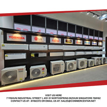 Load image into Gallery viewer, PANASONIC R32 CEILING CASSETTE UNIT AIRCON INSTALLATION
