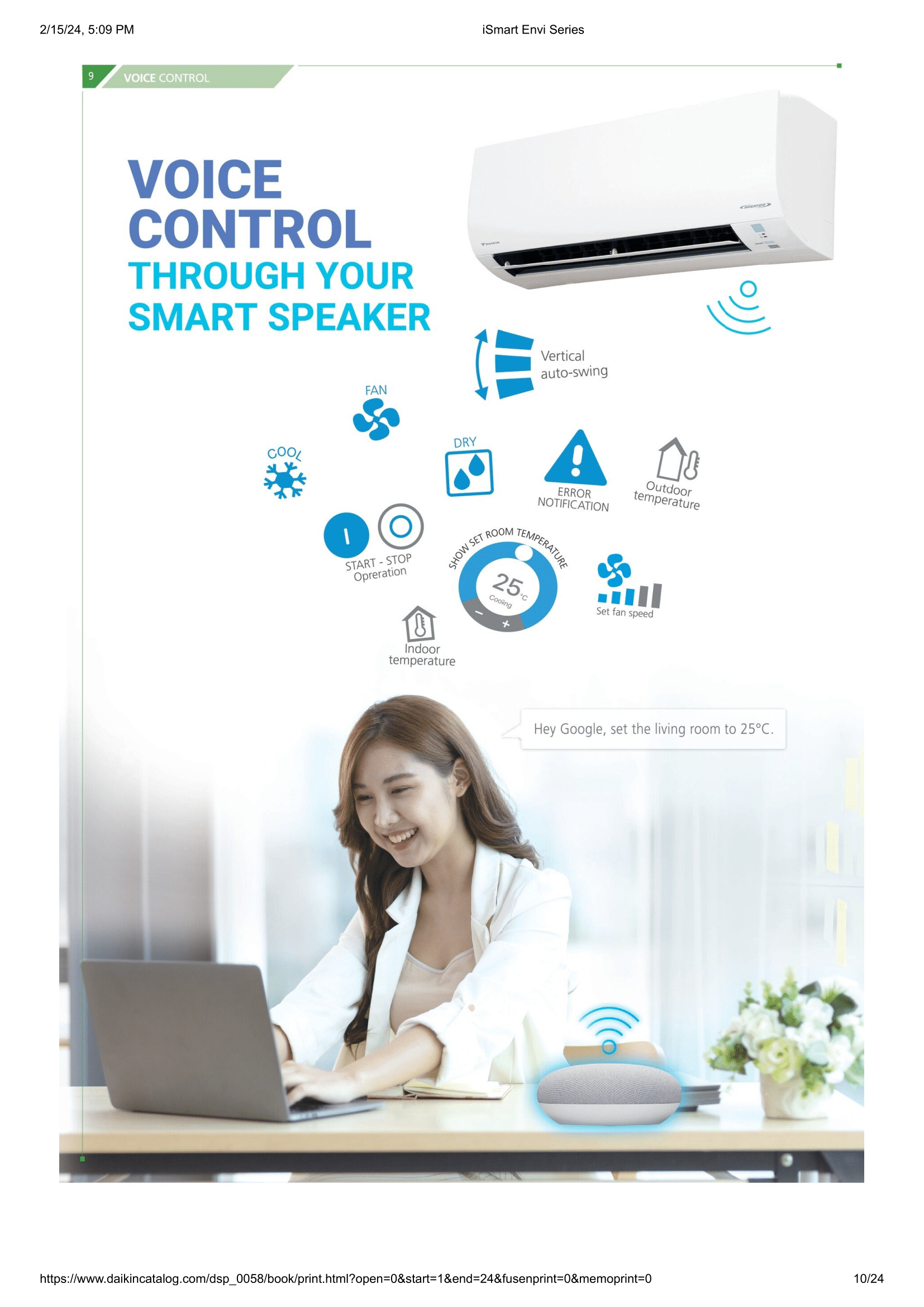 DAIKIN SYSTEM 1 iSMART ENVI SERIES R32 (INSTALLATION INCLUDED FREE UPGRADED MATERIALS) - Commercestar Engineering 