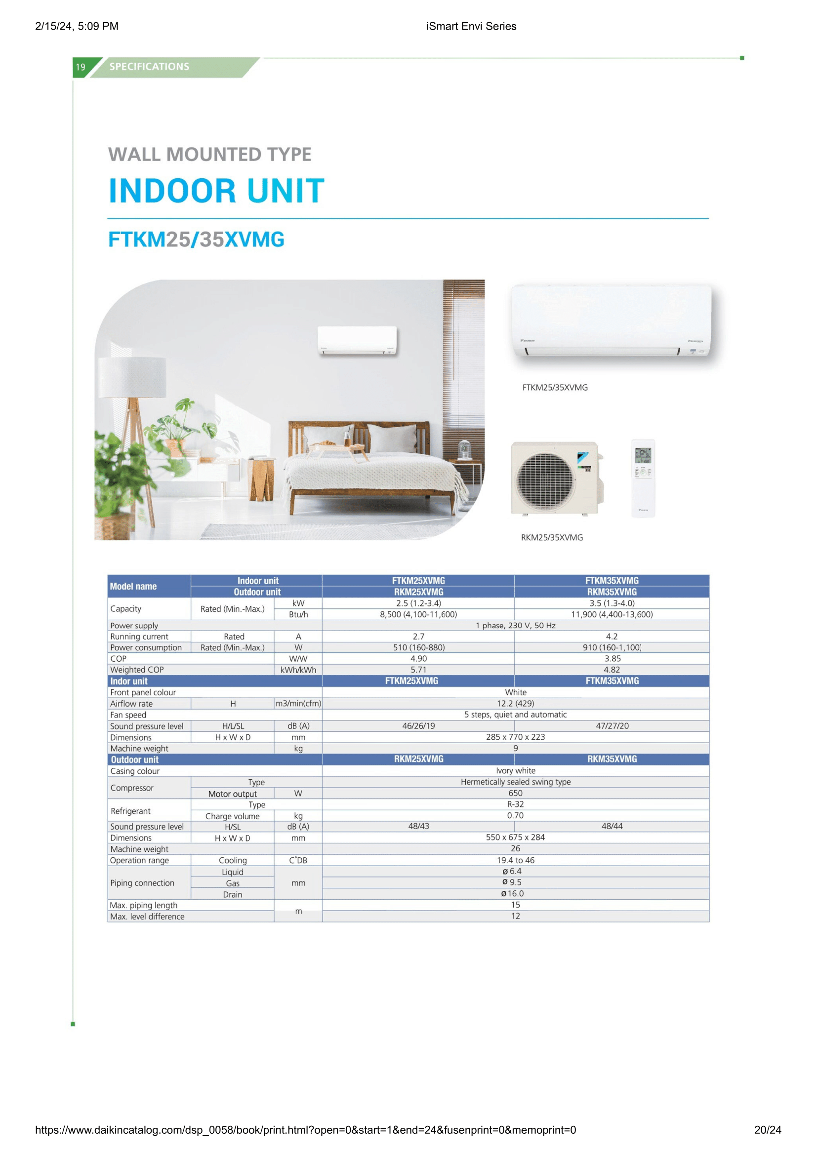 DAIKIN SYSTEM 1 iSMART ENVI SERIES R32 (INSTALLATION INCLUDED FREE UPGRADED MATERIALS) - Commercestar Engineering 