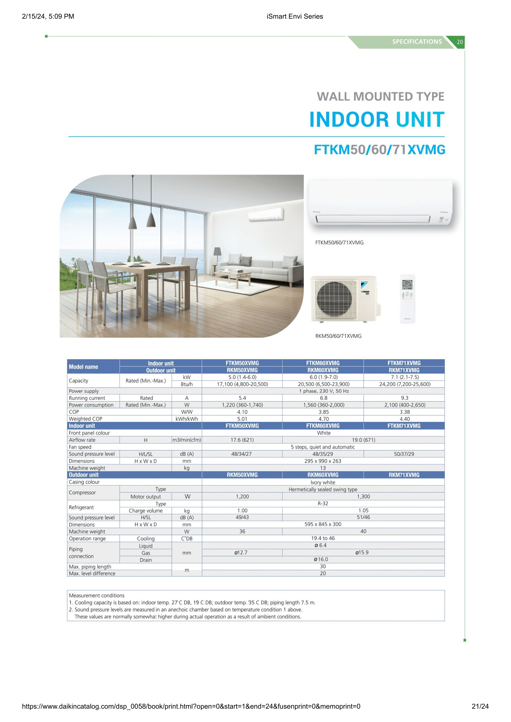 DAIKIN SYSTEM 1 iSMART ENVI SERIES R32 (INSTALLATION INCLUDED FREE UPGRADED MATERIALS) - Commercestar Engineering 