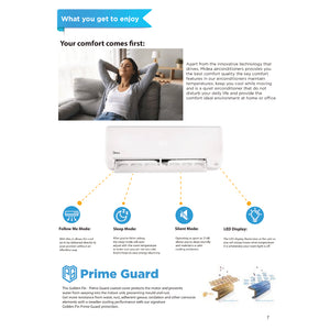 MIDEA ALL EASY PRO R32 SYSTEM 2 (INSTALLATION INCLUDED FREE UPGRADED MATERIALS)
