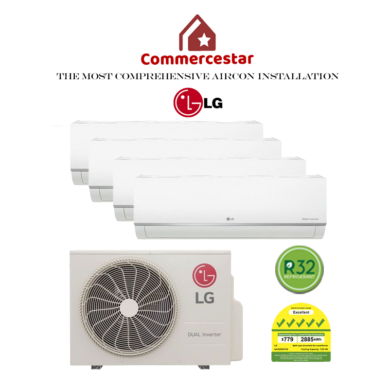 LG ALPHA PLUS R32 SYSTEM 4 (INSTALLATION INCLUDED FREE UPGRADED MATERIALS) - Commercestar Engineering 