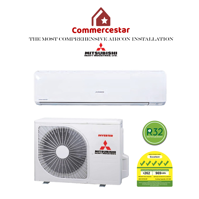 MITSUBISHI HEAVY INDUSTRIES R32 SYSTEM 1 INVERTER AIRCON INSTALLATION - Commercestar Engineering 