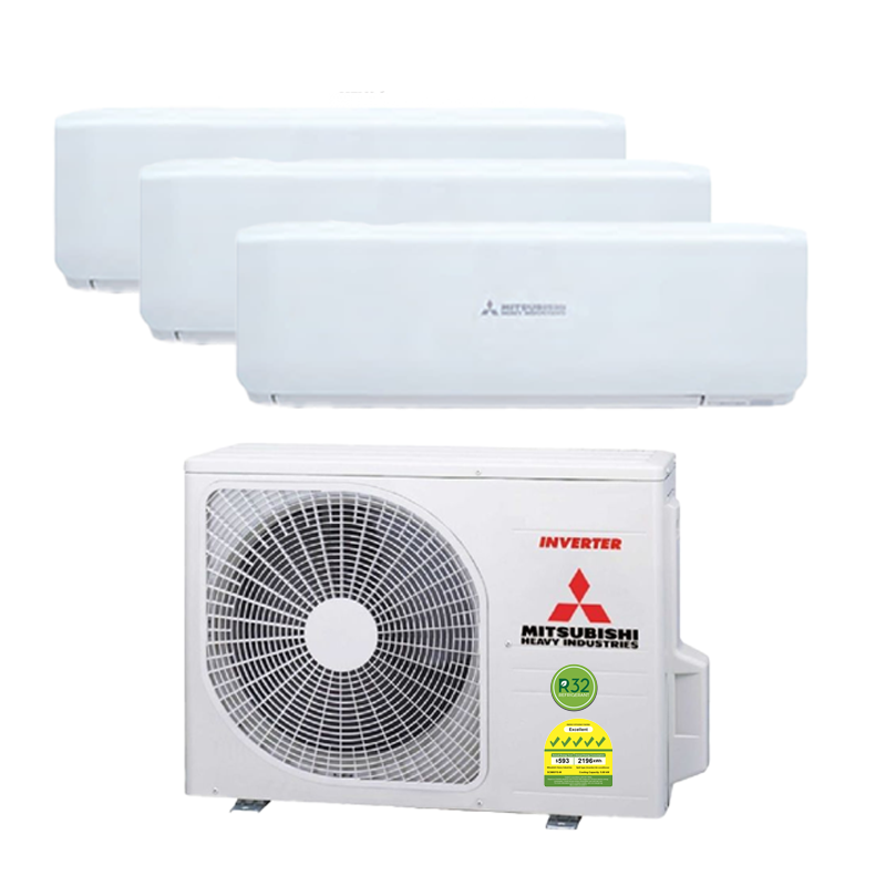 MITSUBISHI HEAVY INDUSTRIES R32 INVERTER SYSTEM 3 AIRCON INSTALLATION (5 TICKS) - Commercestar Engineering 