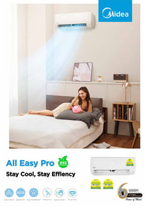 MIDEA ALL EASY PRO PREMIUM R32 SYSTEM 2 (INSTALLATION INCLUDED FREE UPGRADED MATERIALS)