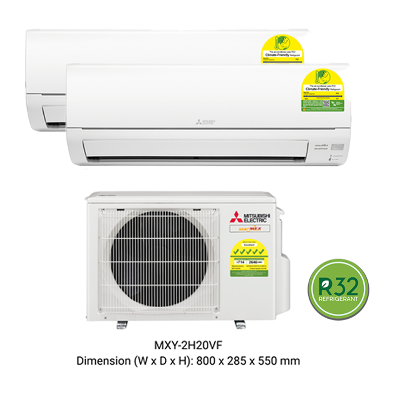 MITSUBISHI ELECTRIC STARMEX R32 INVERTER SYSTEM 2 AIRCON INSTALLATION (5 TICKS) - Commercestar Engineering 