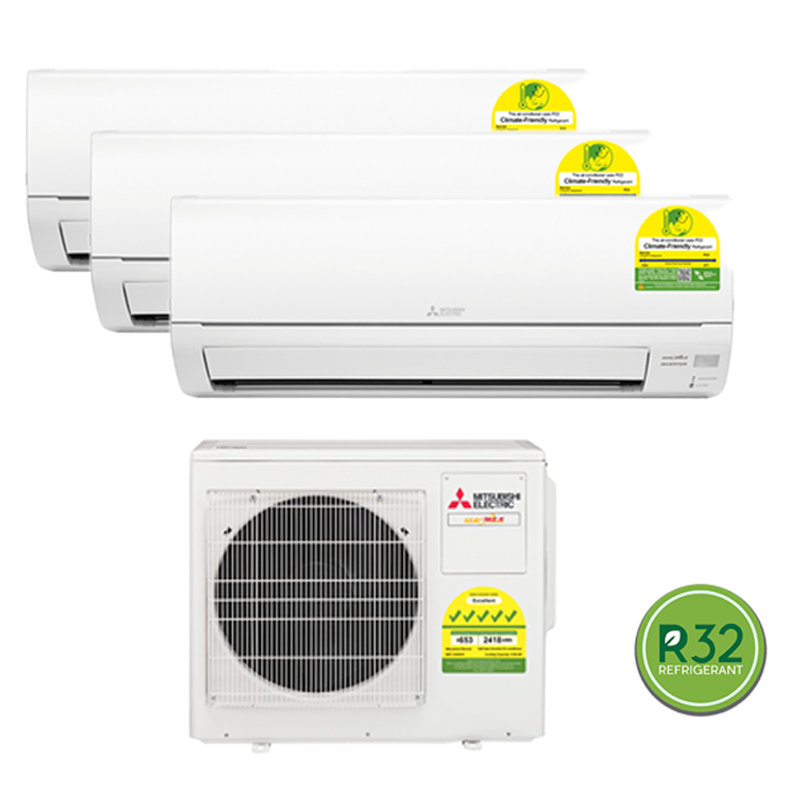 MITSUBISHI ELECTRIC STARMEX R32 INVERTER SYSTEM 3 AIRCON INSTALLATION (5 TICKS) - Commercestar Engineering 