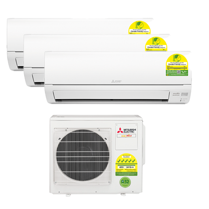 MITSUBISHI ELECTRIC STARMEX R32 INVERTER SYSTEM 3 AIRCON INSTALLATION (5 TICKS) - Commercestar Engineering 