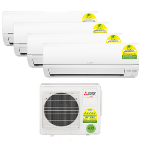 MITSUBISHI ELECTRIC STARMEX R32 INVERTER SYSTEM 4 AIRCON INSTALLATION  (5 TICKS)