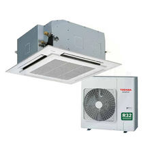 Load image into Gallery viewer, TOSHIBA R32 CEILING CASSETTE UNIT AIRCON INSTALLATION
